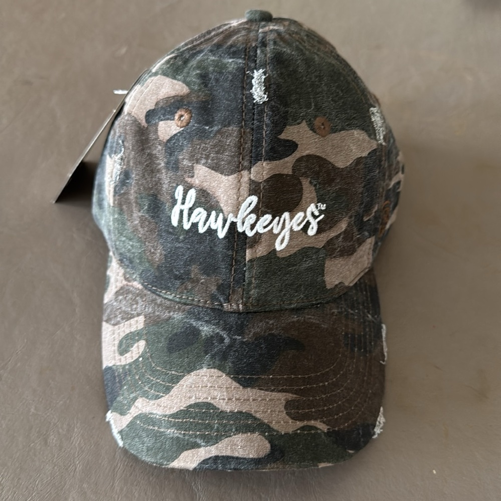 Iowa Hawkeye Ladies NWT Camouflage Hat